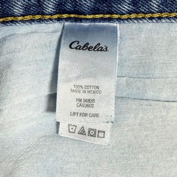 Cabela's 100% Cotton Classic Fit Denim Blue Jeans Mens Size 38‎ W 36 L - Picture 8 of 11
